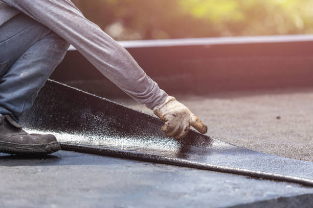 Professional Basement Waterproofing technician working in Wyoming, MI